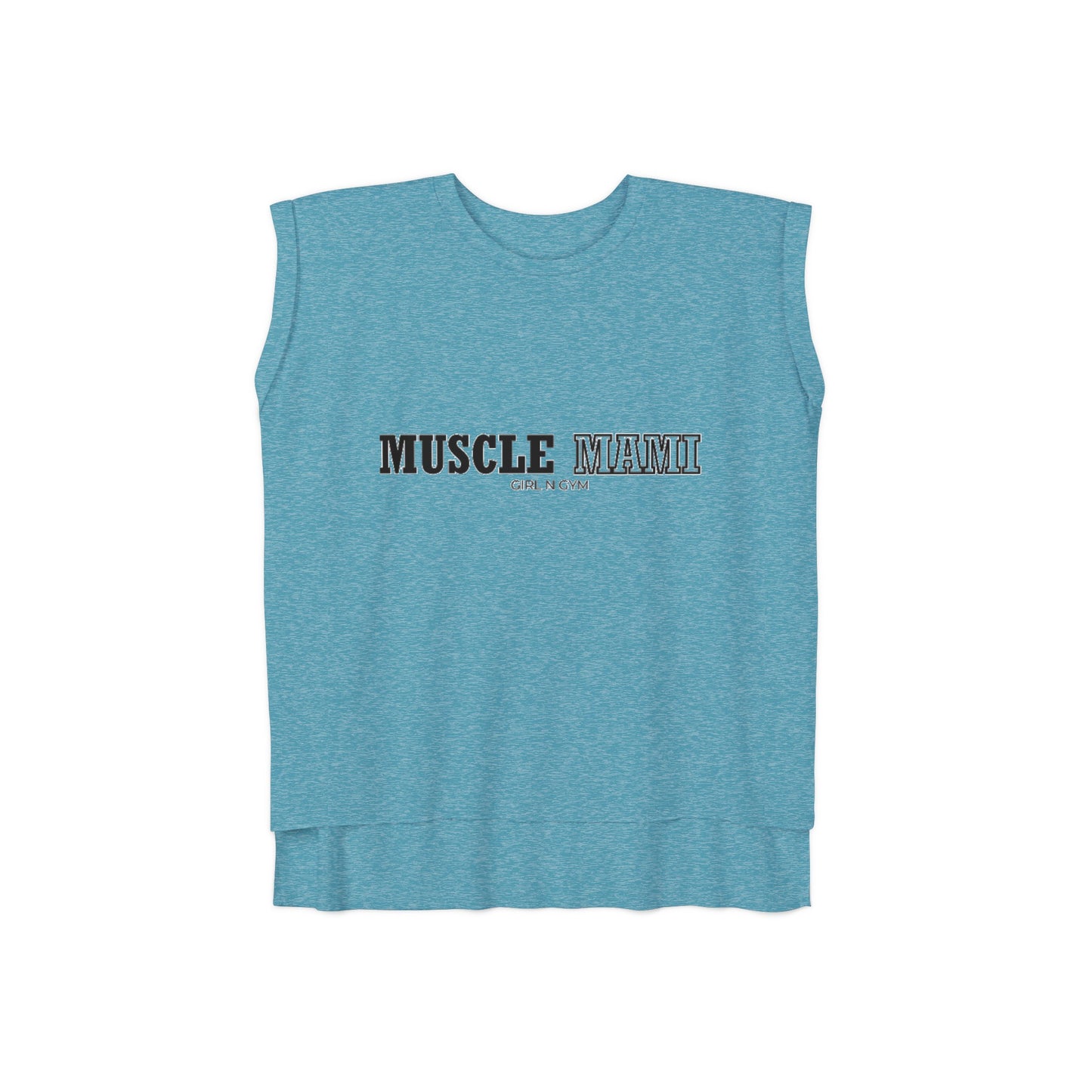 Women’s Flowy Rolled Cuffs Muscle Tee