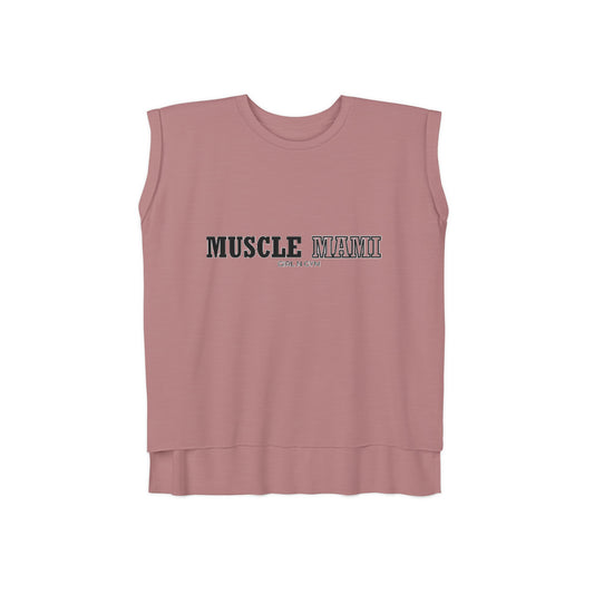 Women’s Flowy Rolled Cuffs Muscle Tee