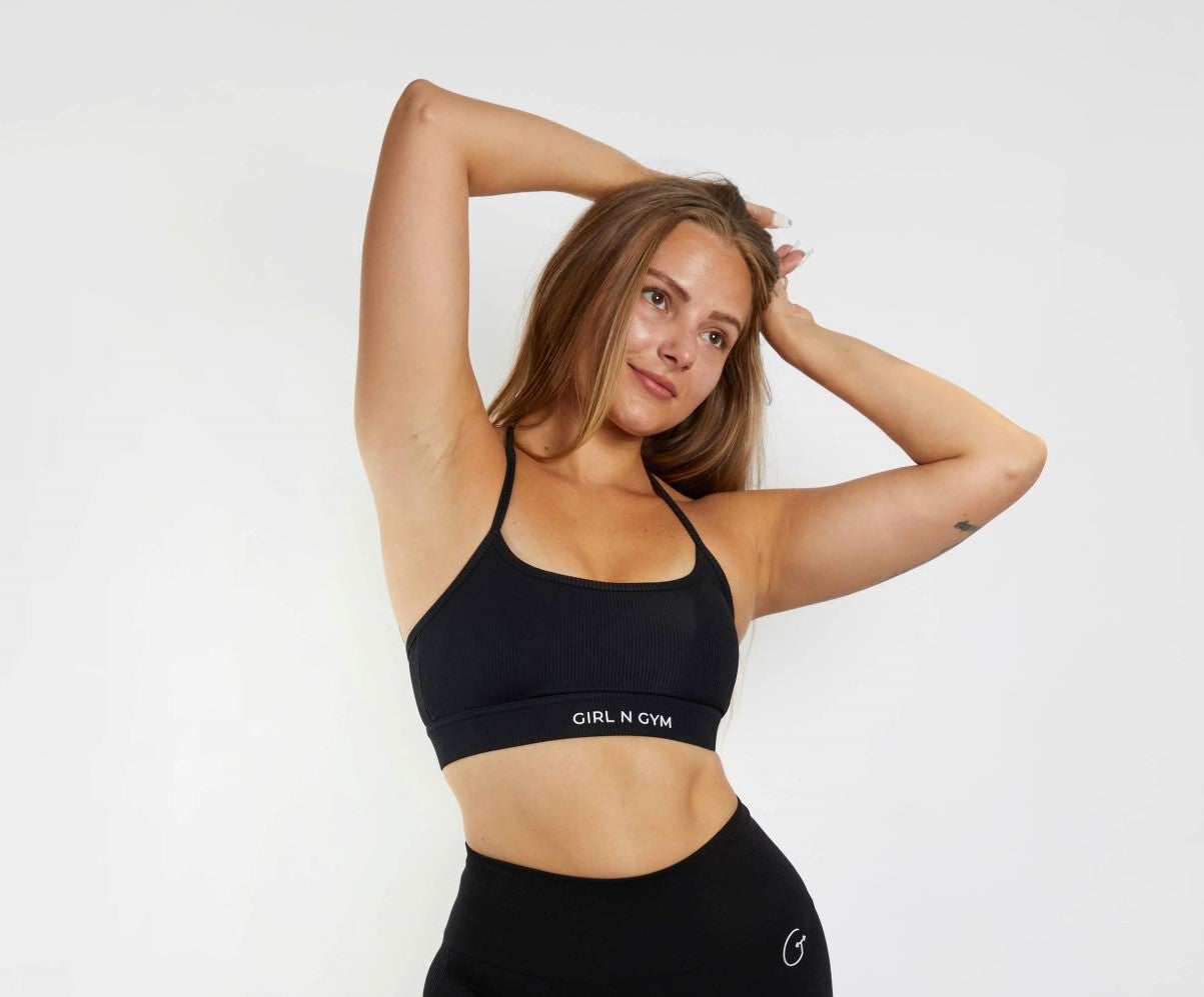 Flare Ribbed Sports Bra