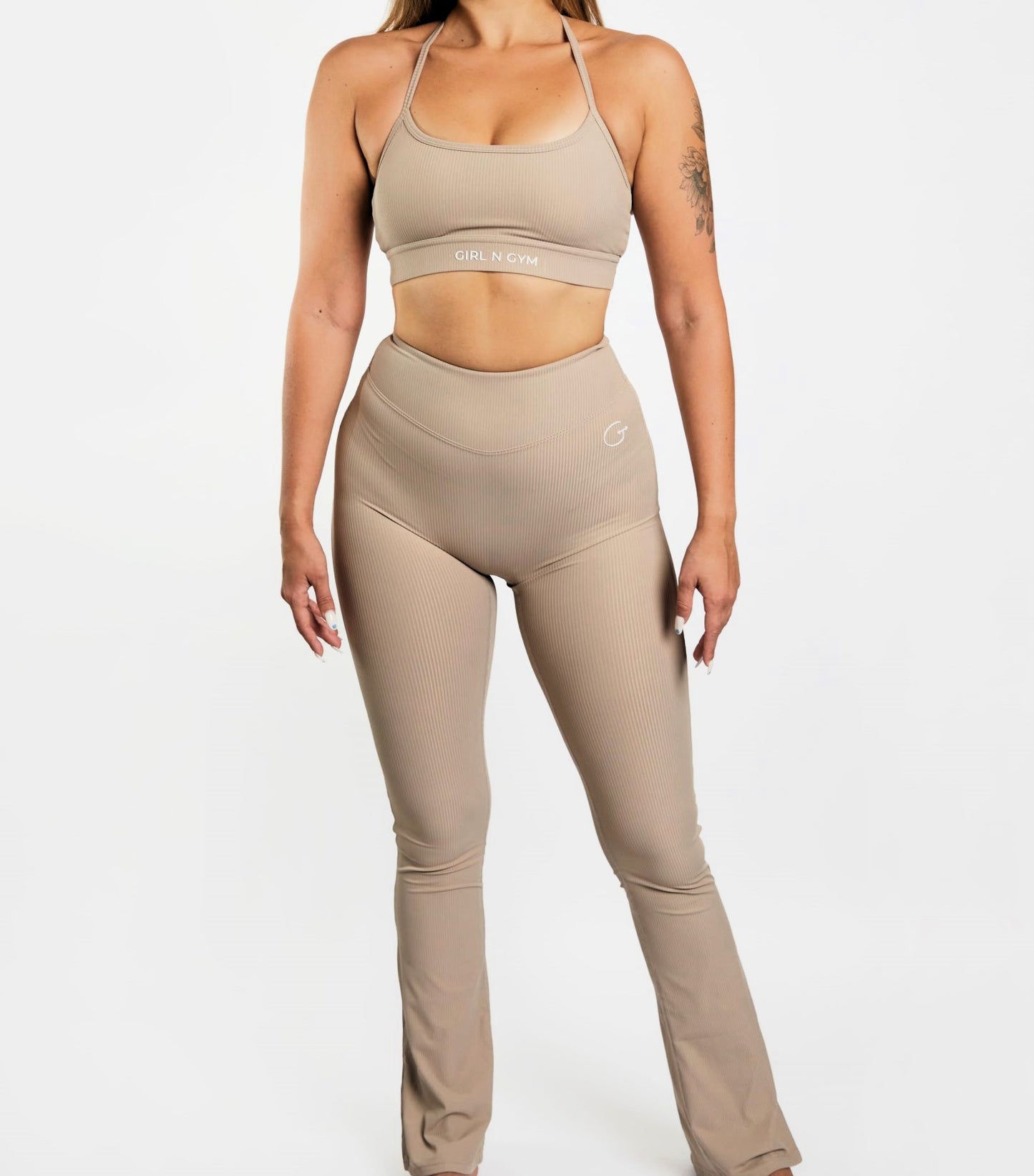 Flare Ribbed Seamless Leggings